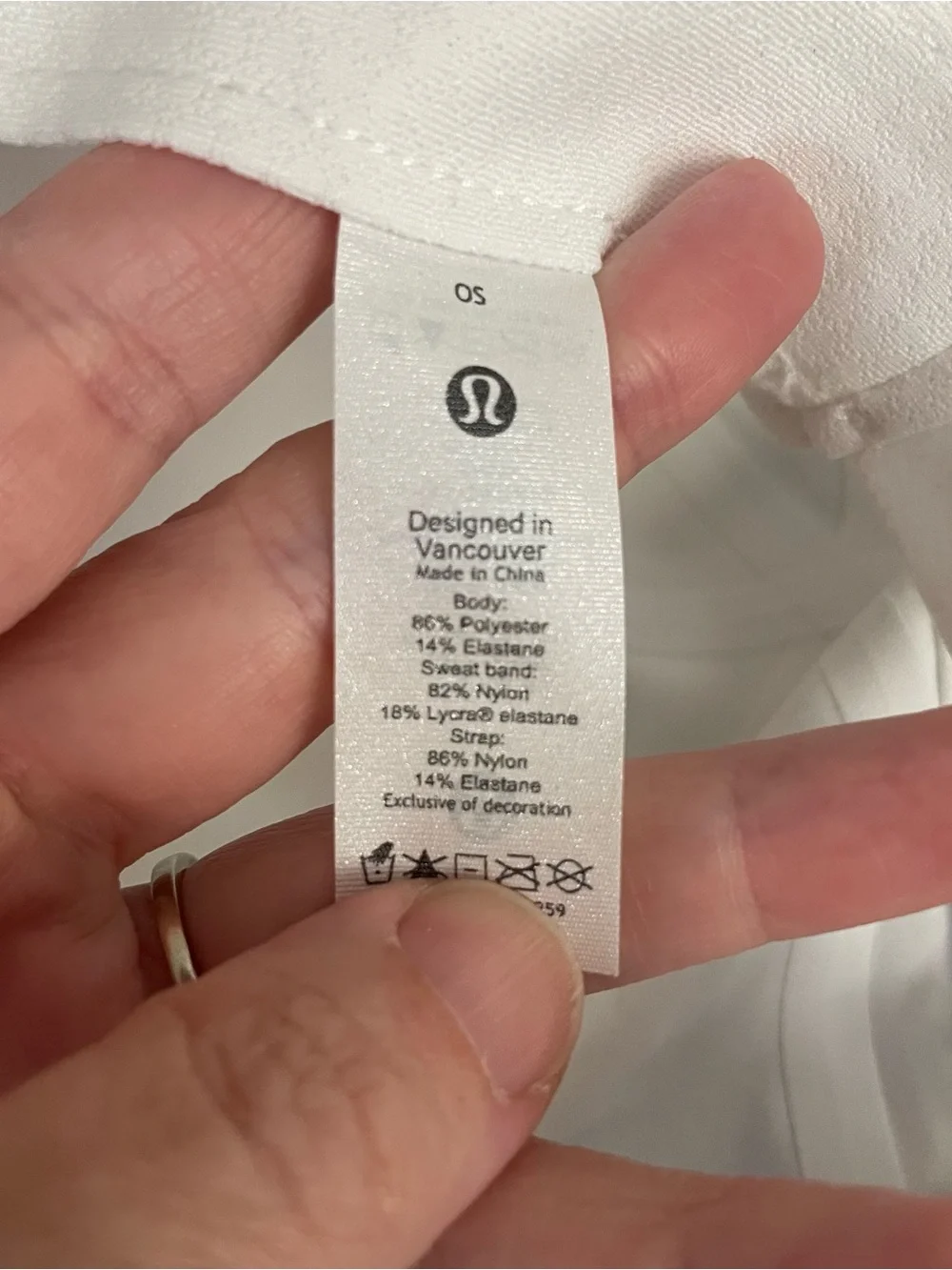 Lululemon Fast And Free Run Hat White Ponytail Running Cap Women’s One Size NWT